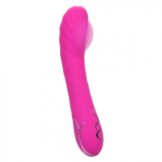 Розовый вибромассажер Insatiable G Inflatable G-Wand с функцией расширения - 21,5 см. - California Exotic Novelties