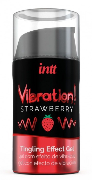 Жидкий интимный гель с эффектом вибрации Vibration! Strawberry - 15 мл. - INTT - купить с доставкой в Первоуральске