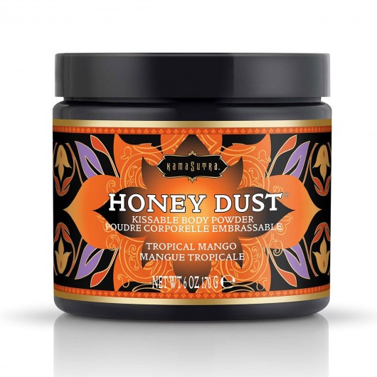 Пудра для тела Honey Dust Body Powder с ароматом манго - 170 гр. - Kama Sutra - купить с доставкой в Первоуральске