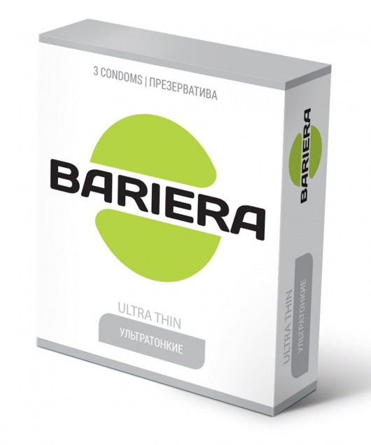 Ультратонкие презервативы Bariera Ultra Thin - 3 шт. - Bariera - купить с доставкой в Первоуральске