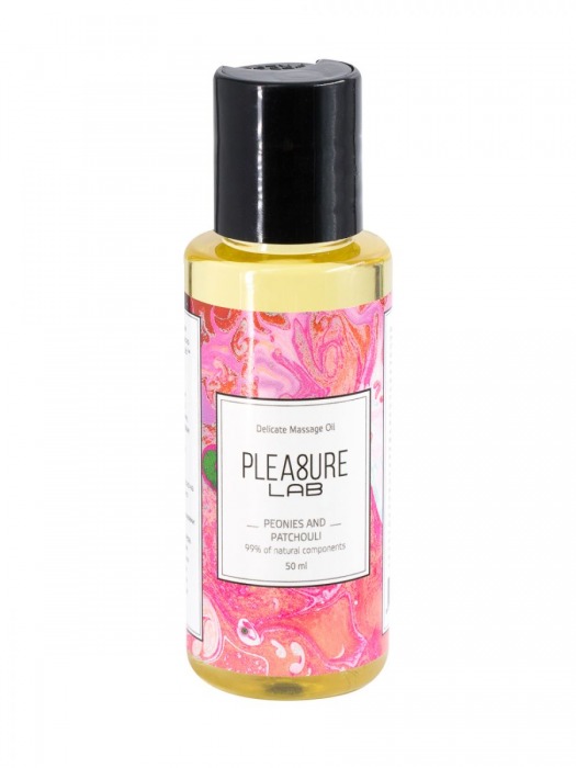 Массажное масло Pleasure Lab Delicate с ароматом пиона и пачули - 50 мл. - Pleasure Lab - купить с доставкой в Первоуральске