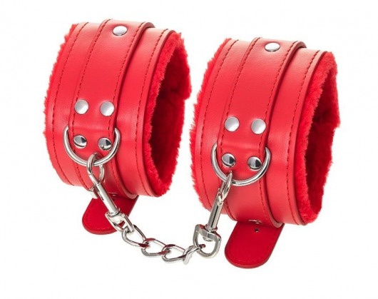 Красные оковы Anonymo из искусственной кожи - ToyFa - купить с доставкой в Первоуральске Красные оковы Anonymo из искусственной кожи - ToyFa - купить с доставкой в Первоуральске