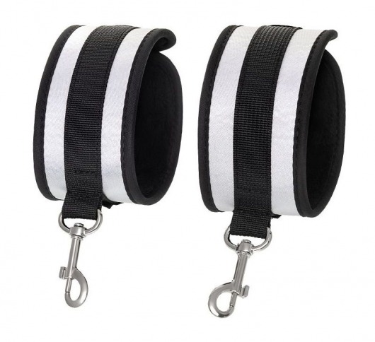 Серебристо-черные оковы Anonymo - ToyFa - купить с доставкой в Первоуральске Серебристо-черные оковы Anonymo - ToyFa - купить с доставкой в Первоуральске