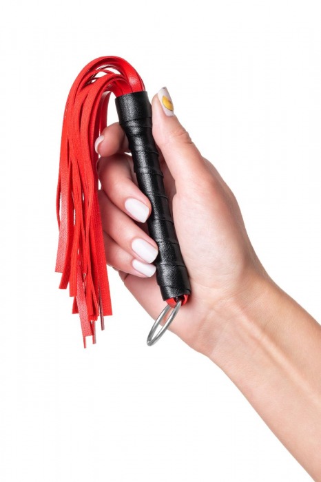 Красно-черный флоггер Anonymo - 28 см. - ToyFa - купить с доставкой в Первоуральске