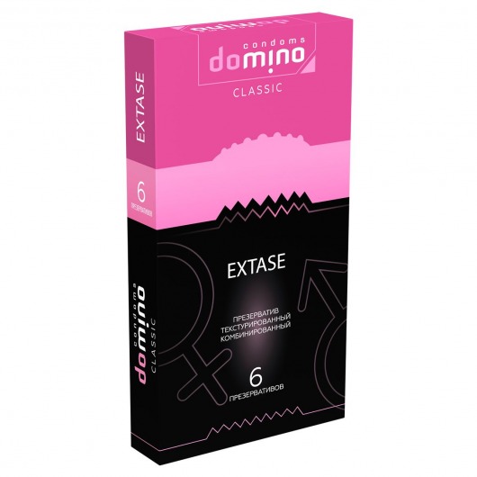 Презервативы с точками и рёбрышками DOMINO Classic Extase - 6 шт. - Domino - купить с доставкой в Первоуральске