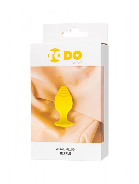 Желтая анальная втулка Riffle - 6 см. - ToyFa