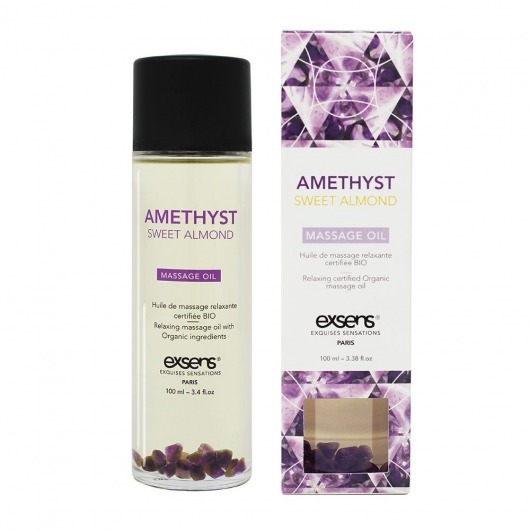 Органическое массажное масло AMETHYST SWEET ALMOND - 100 мл. - Exsens - купить с доставкой в Первоуральске