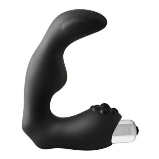 Черный вибромассажер простаты FantASStic Vibrating Prostate Massager - 11,3 см. - Dream Toys - в Первоуральске купить с доставкой