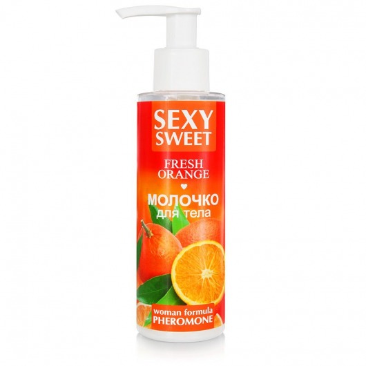 Молочко для тела с феромонами и ароматом апельсина Sexy Sweet Fresh Orange - 150 гр. -  - Магазин феромонов в Первоуральске