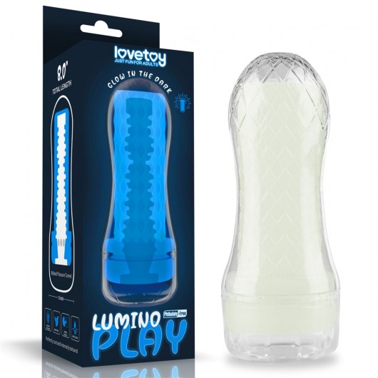 Светящийся в темноте мастурбатор Lumino Play Masturbator Ribbed - Lovetoy - в Первоуральске купить с доставкой