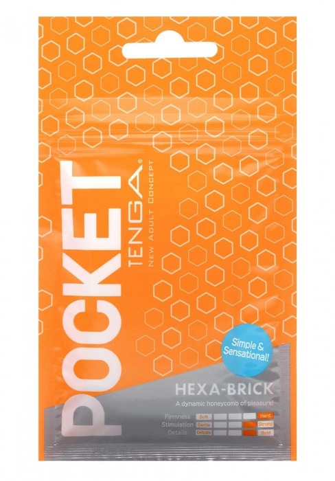 Карманный мастурбатор HEXA-BRICK - Tenga - в Первоуральске купить с доставкой