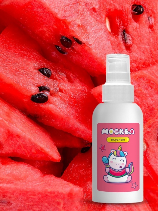 Универсальная смазка с ароматом арбуза  Москва Вкусная  - 100 мл. - Москва - купить с доставкой в Первоуральске