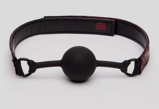 Кляп-шар на двусторонних ремешках Reversible Silicone Ball Gag - Fifty Shades of Grey - купить с доставкой в Первоуральске