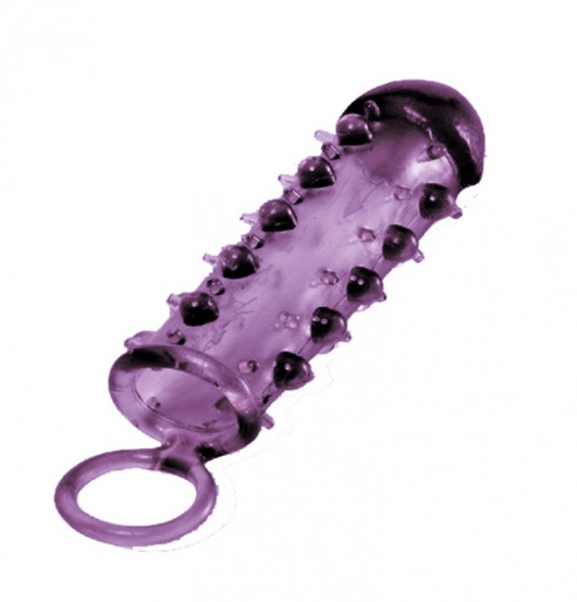 Закрытая фиолетовая насадка с пупырышками SAMURAI PENIS SLEEVE PURPLE - 14,5 см. - NMC - в Первоуральске купить с доставкой