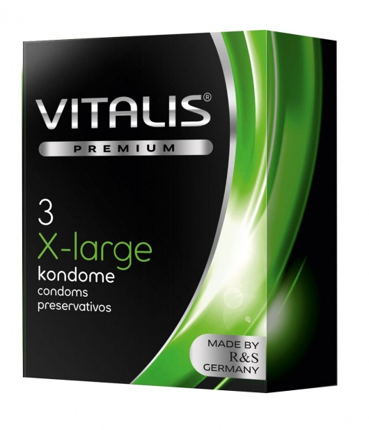 Презервативы увеличенного размера VITALIS PREMIUM x-large - 3 шт. - Vitalis - купить с доставкой в Первоуральске