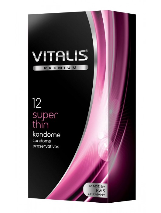 Ультратонкие презервативы VITALIS PREMIUM super thin - 12 шт. - Vitalis - купить с доставкой в Первоуральске