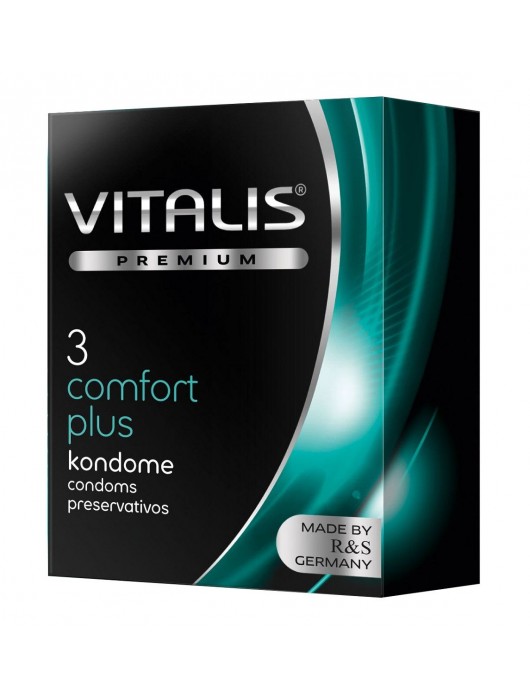 Контурные презервативы VITALIS PREMIUM comfort plus - 3 шт. - Vitalis - купить с доставкой в Первоуральске