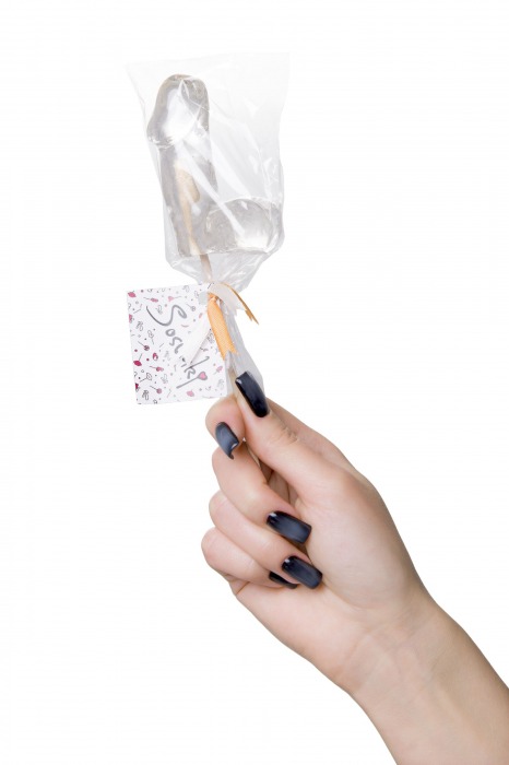 Прозрачный леденец в форме фаллоса со вкусом пина колады - Sosuчki - купить с доставкой в Первоуральске