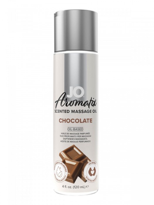 Массажное масло JO Aromatix Massage Oil Chocolate с ароматом шоколада - 120 мл. - System JO - купить с доставкой в Первоуральске