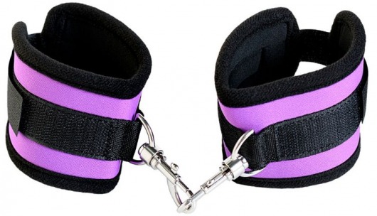 Наручники из неопрена фиолетового цвета - ToyFa - купить с доставкой в Первоуральске