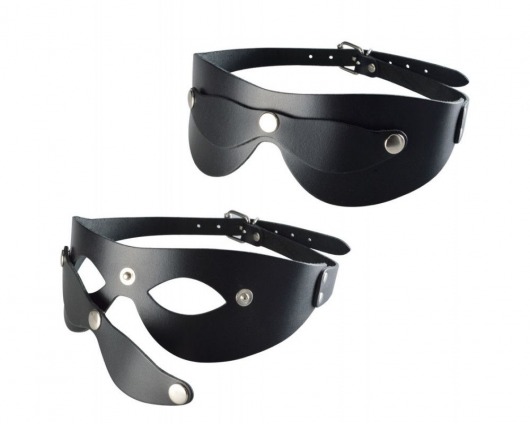Черная кожаная маска  Новичок - Sitabella - купить с доставкой в Первоуральске