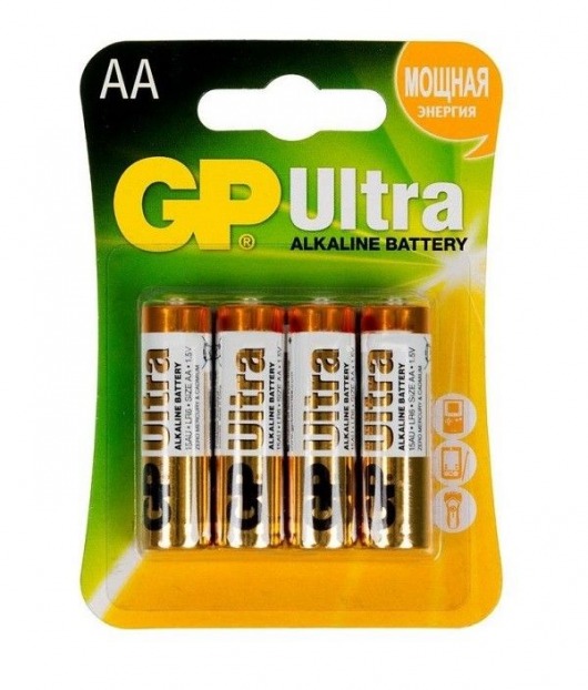 Батарейки алкалиновые GP Ultra Alkaline AA/LR6 - 4 шт. - Элементы питания - купить с доставкой в Первоуральске