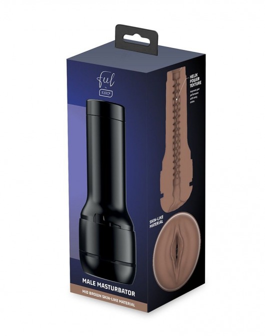 Коричневый мастурбатор-вагина Feel Stroker - Kiiroo - в Первоуральске купить с доставкой