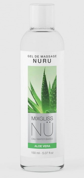 Массажный гель на водной основе Mixgliss NU Aloe Vera - 150 мл. - Mixgliss - купить с доставкой в Первоуральске