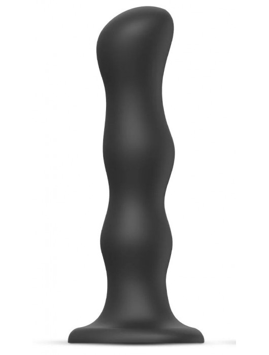 Черная насадка Strap-On-Me Dildo Geisha Balls size XL - Strap-on-me - купить с доставкой в Первоуральске