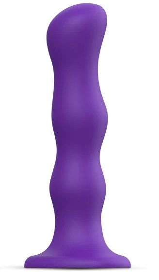 Фиолетовая насадка Strap-On-Me Dildo Geisha Balls size XL - Strap-on-me - купить с доставкой в Первоуральске