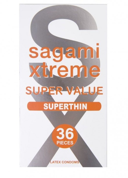 Ультратонкие презервативы Sagami Xtreme Superthin - 36 шт. - Sagami - купить с доставкой в Первоуральске