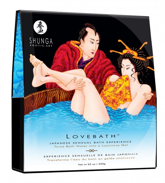 Соль для ванны Lovebath Ocean temptation, превращающая воду в гель - 650 гр. - Shunga - купить с доставкой в Первоуральске