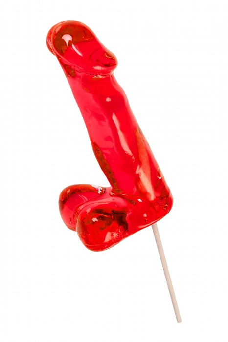 Красный леденец в форме члена со вкусом виски - 173 гр. - Sosuчki - купить с доставкой в Первоуральске