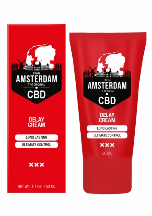 Крем-пролонгатор CBD from Amsterdam Delay Cream - 50 мл. - Shots Media BV - купить с доставкой в Первоуральске