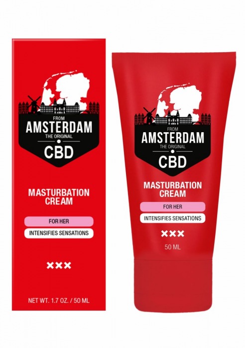 Крем для мастурбации для женщин CBD from Amsterdam Masturbation Cream For Her - 50 мл. - Shots Media BV - купить с доставкой в Первоуральске