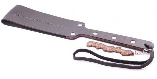 Гладкий мягкий удлиненный пэддл с заклепками - 32 см. - Crazy Handmade - купить с доставкой в Первоуральске Гладкий мягкий удлиненный пэддл с заклепками - 32 см. - Crazy Handmade - купить с доставкой в Первоуральске