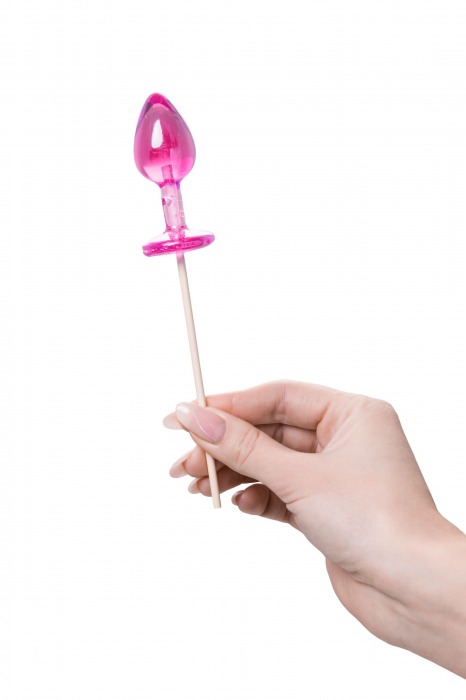 Розовый леденец  в форме анальной втулки со вкусом айриш крим - 29 гр. - Sosuчki - купить с доставкой в Первоуральске