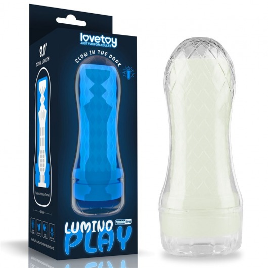 Светящийся в темноте мастурбатор Lumino Play Masturbator Pocketed - Lovetoy - в Первоуральске купить с доставкой