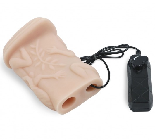 Мастурбатор-вагина из кибер-кожи с выносным пультом управления вибрацией - LOVETOY (А-Полимер) - в Первоуральске купить с доставкой