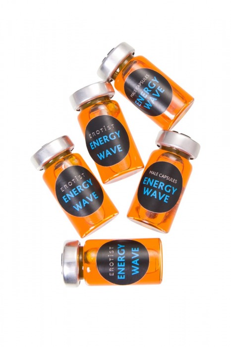 Капсулы для мужчин в среде-активаторе Erotist ENERGY WAVE для усиления эрекции - 5 капсул (500 мг.) - Erotist Libido Booster - купить с доставкой в Первоуральске