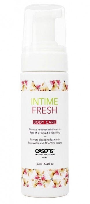 Органическая интимная очищающая пенка Intime Fresh - 150 мл. - Exsens - купить с доставкой в Первоуральске Органическая интимная очищающая пенка Intime Fresh - 150 мл. - Exsens - купить с доставкой в Первоуральске
