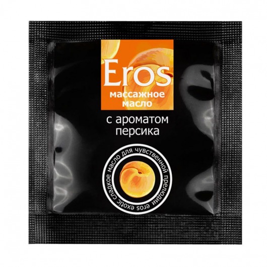 Саше массажного масла Eros exotic с ароматом персика - 4 гр. - Биоритм - купить с доставкой в Первоуральске