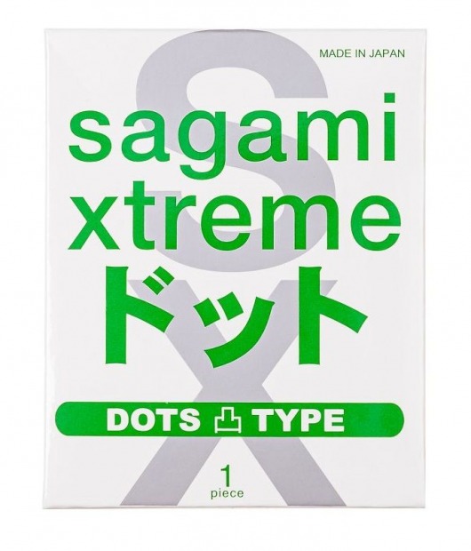 Презерватив Sagami Xtreme Type-E с точками - 1 шт. - Sagami - купить с доставкой в Первоуральске