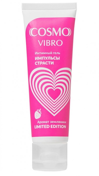 Возбуждающий гель на водно-силиконовой основе Cosmo Vibro с ароматом земляники - 50 гр. - Биоритм - купить с доставкой в Первоуральске