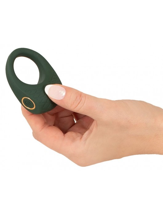 Зеленое эрекционное виброкольцо Luxurious Vibro Cock Ring - Orion - в Первоуральске купить с доставкой