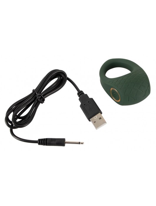 Зеленое эрекционное виброкольцо Luxurious Vibro Cock Ring - Orion - в Первоуральске купить с доставкой