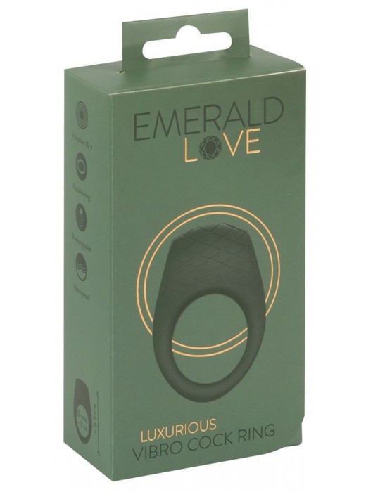 Зеленое эрекционное виброкольцо Luxurious Vibro Cock Ring - Orion - в Первоуральске купить с доставкой