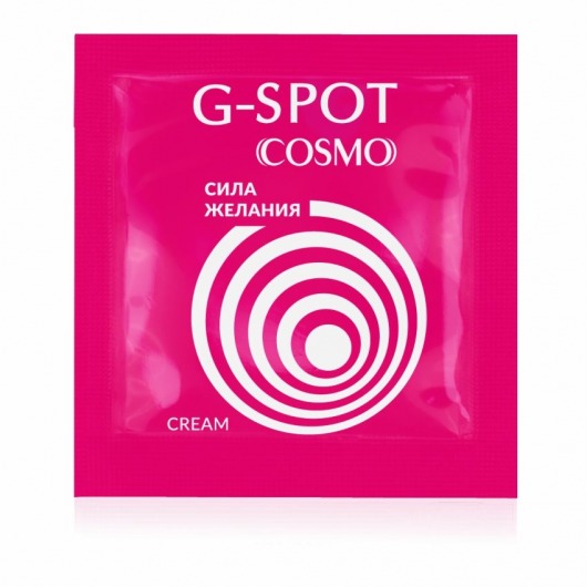 Стимулирующий интимный крем для женщин Cosmo G-spot - 2 гр. - Биоритм - купить с доставкой в Первоуральске