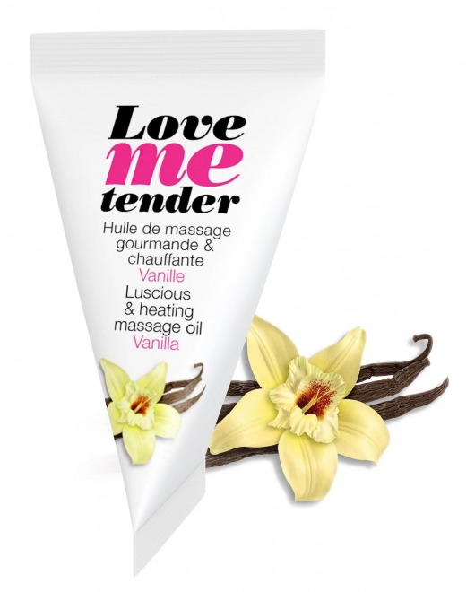 Съедобное согревающее массажное масло Love Me Tender Vanilla с ароматом ванили - 10 мл. - Love to Love - купить с доставкой в Первоуральске