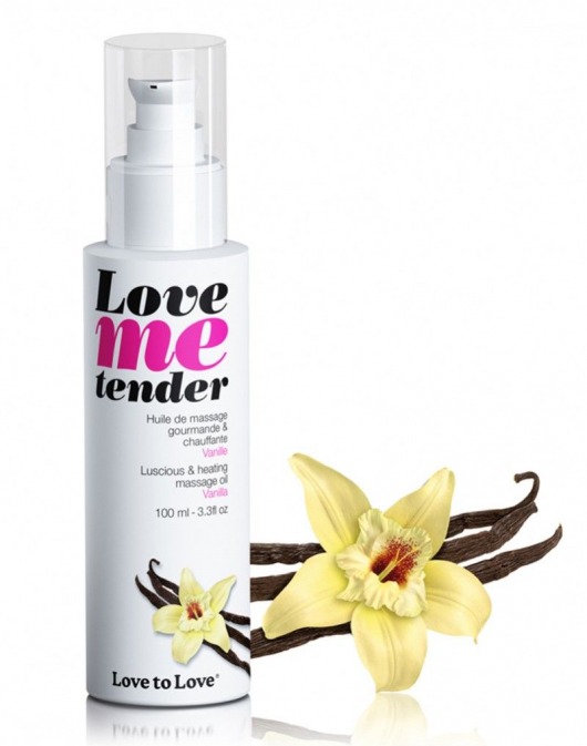 Съедобное согревающее массажное масло Love Me Tender Vanilla с ароматом ванили - 100 мл. - Love to Love - купить с доставкой в Первоуральске